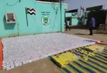 مساعد المدير العام لمكافحة التهريب بقوات الجمارك يقف على ضبط نصف مليون حبة مخدرة بولاية الجزيرة ويتفقد الجرحى ويترحم على الشهداء