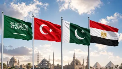 السعودية ومصر وتركيا وباكستان